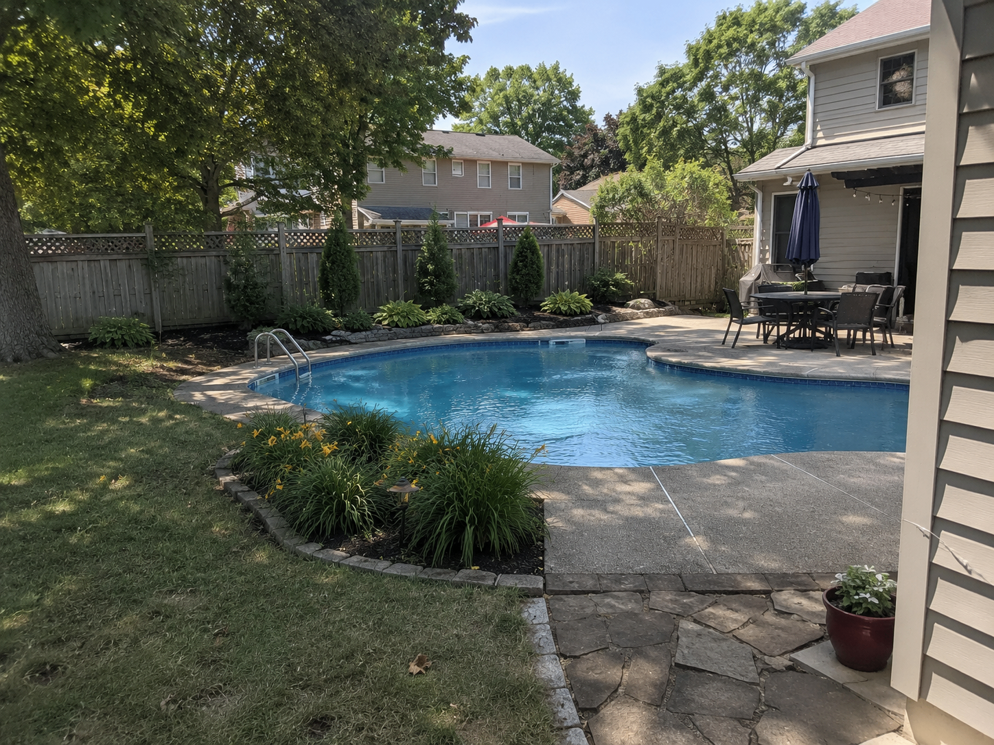 Poolside Landscape & Patio