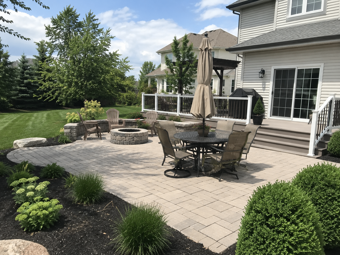 Paver Patio & Fire Pit